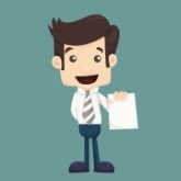 Heureux locataire reçoit son contrat