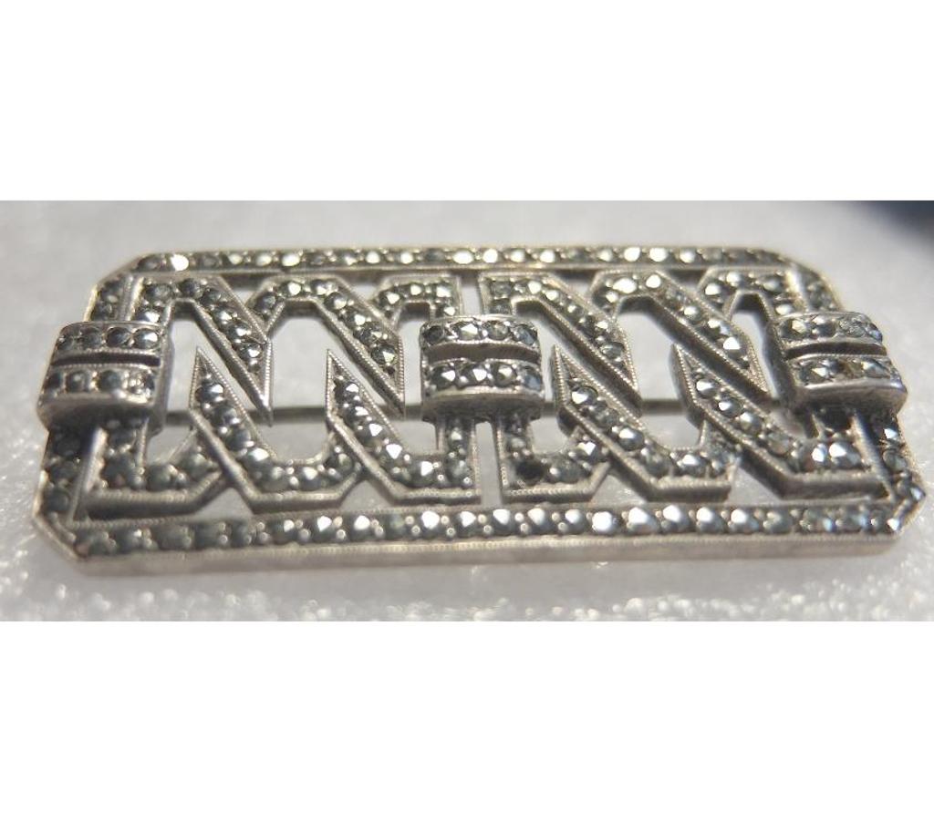 Bijoux occasion Koekelberg - Photos Vivastreet broche ancienne en argent avec marcassites