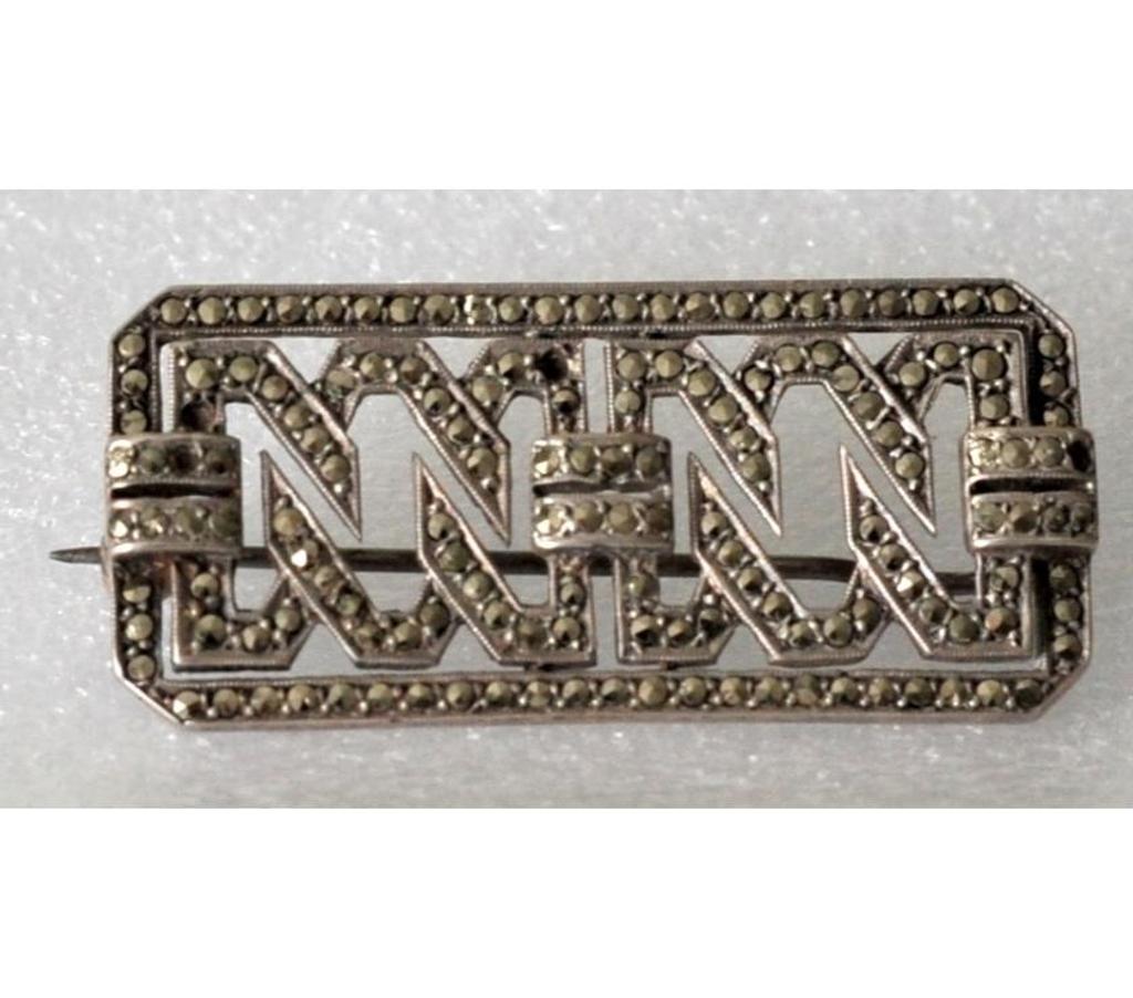 Bijoux occasion Koekelberg - Photos Vivastreet broche ancienne en argent avec marcassites