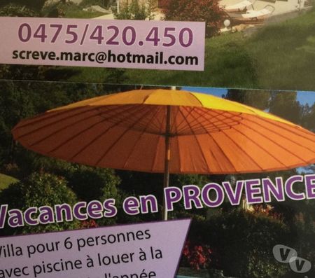 Location vacances France - Photos Vivastreet ⚠️ Provence Villa 6 pers 1.300 € à 1895 €semaine