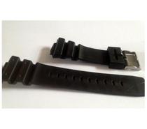 Bracelet - montre noir en caoutchouc silicone 16mm