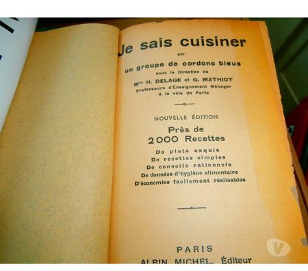 Livres Ixelles - Photos Vivastreet LIVRE CUISINE 2000RECETTES-CORDONS BLEUS-PARIS-A.MICHEL-1932
