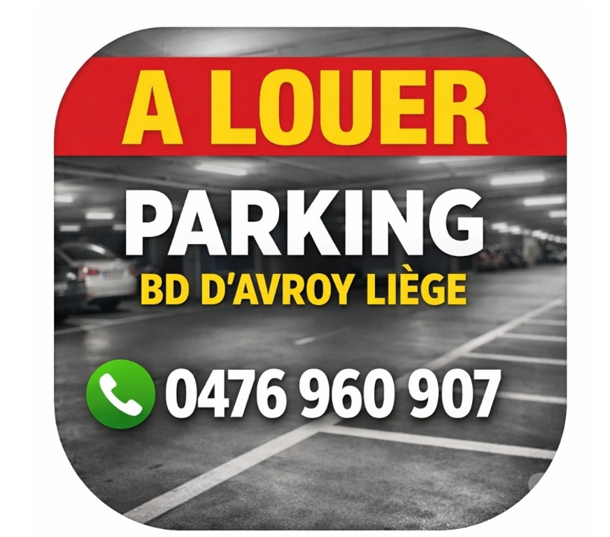 Location parking & garage Liège Liège-Centrum - Photos Vivastreet Liege Bd Avroy 20 Emplacements de parking disponibles