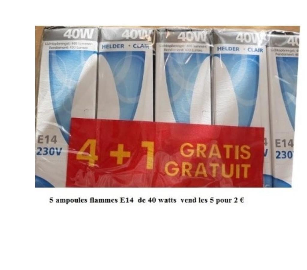  Manage - Photos Vivastreet Ampoules diverses 220 Volts ( nouvelles + de réemploi )