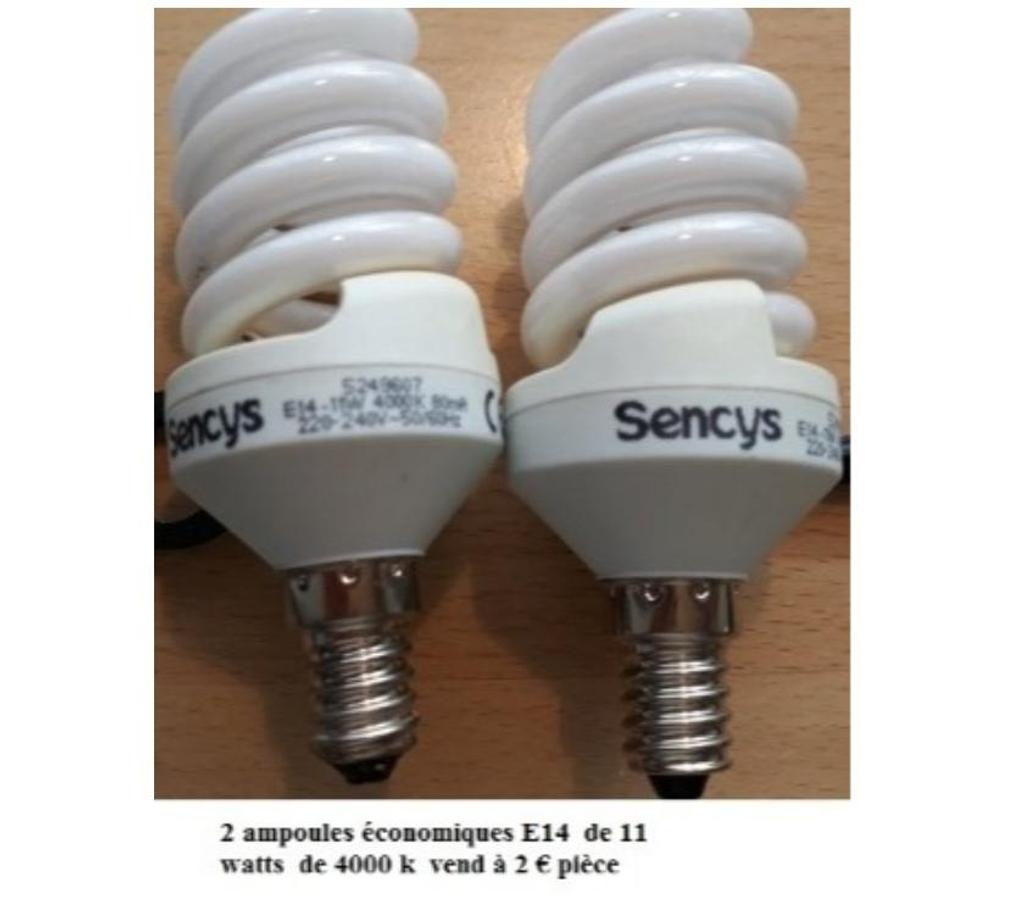  Manage - Photos Vivastreet Ampoules diverses 220 Volts ( nouvelles + de réemploi )