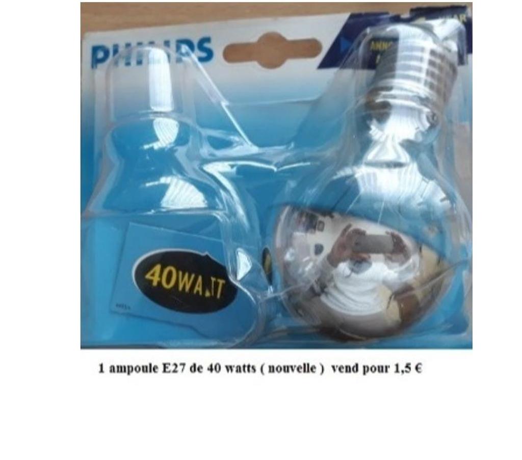  Manage - Photos Vivastreet Ampoules diverses 220 Volts ( nouvelles + de réemploi )