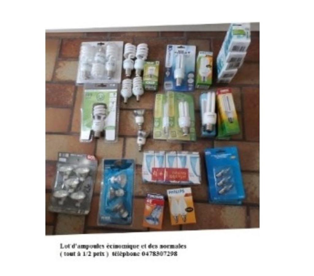  Manage - Photos Vivastreet Ampoules diverses 220 Volts ( nouvelles + de réemploi )