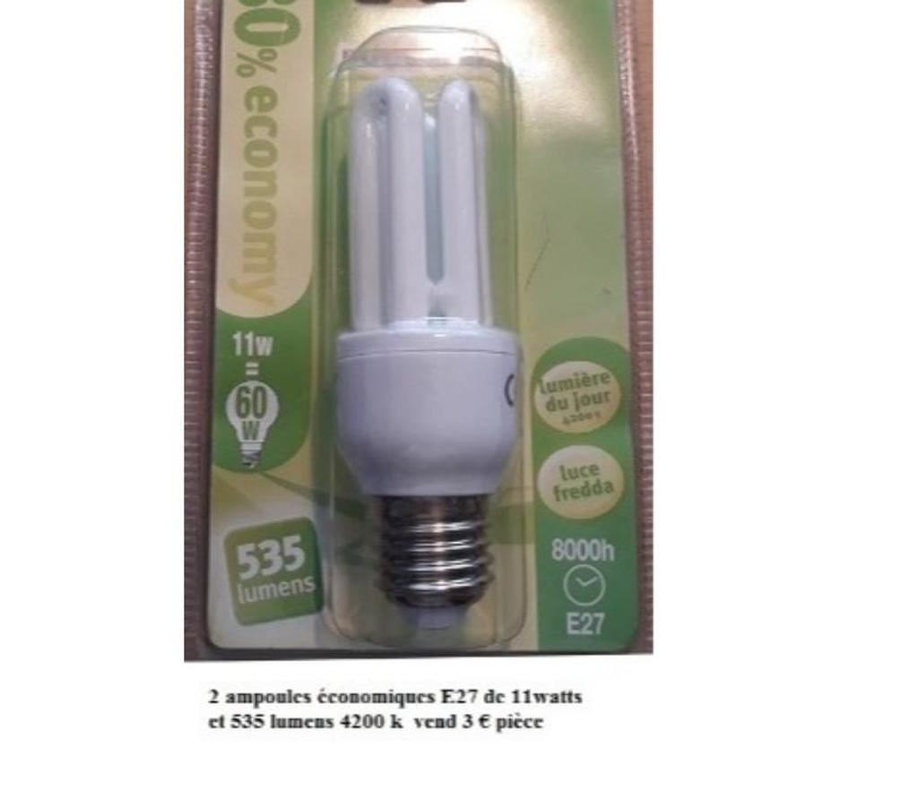  Manage - Photos Vivastreet Ampoules diverses 220 Volts ( nouvelles + de réemploi )