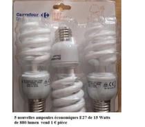 Ampoules diverses 220 Volts ( nouvelles + de réemploi )