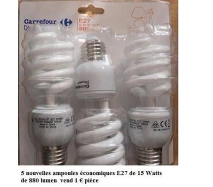 Bricolage - Jardin - Outillage - Photos Vivastreet Ampoules diverses 220 Volts ( nouvelles + de réemploi )