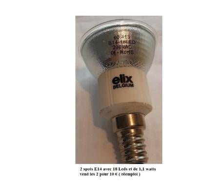 Bricolage - Jardin - Outillage - Photos Vivastreet Ampoules diverses 220 volts de réemploi
