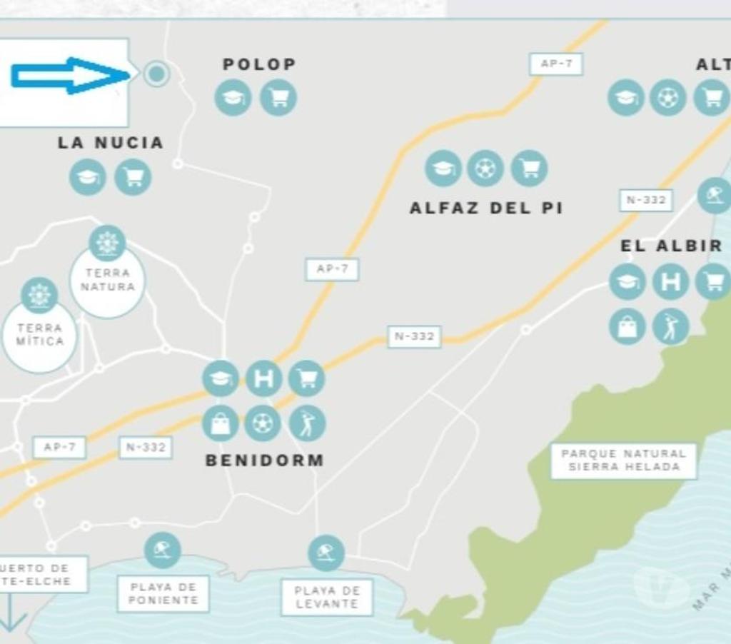 Annonce maison Espagne - Photos Vivastreet Polop. Alicante Espagne. Maison villa vue mer et montagne