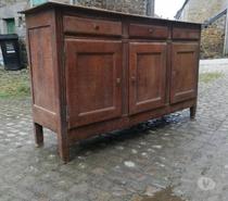 Bahut buffet chêne ancien 3 portes 3 tiroirs