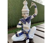 Très belle statuette cambodgienne en porcelaine
