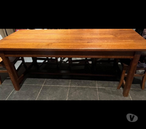 Table en chêne + lot de 6 chaises