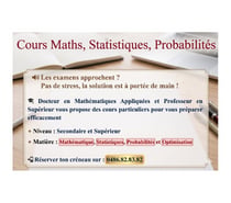 Photos Vivastreet Cours Math Proba Statistiques