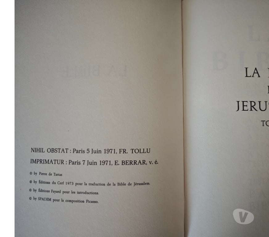 Livres Libramont - Photos Vivastreet Bible de Tartas