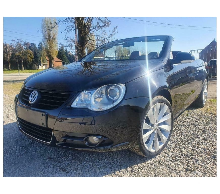 Voiture à vendre Pont-de-Loup - Photos Vivastreet Vw Eos 2.0tdi 140cv cuir rouge, airco digital, jantes alu17