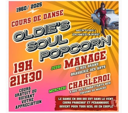 Musique - Théâtre - Danse - Photos Vivastreet Cours de danse Oldie's, Soul, Popcorn, Bob, 4 temps