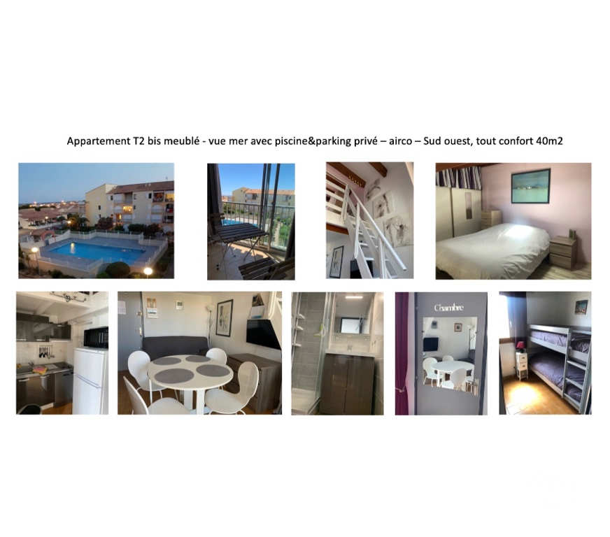 Appartement a vendre France - Photos Vivastreet Bel appartement T2bis - Vue mer et piscine privée
