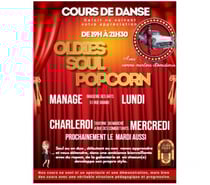 Cours Danse Oldie's Soul Popcorn pour tous Charleroi Manage