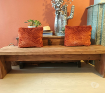Banc en bois massif rénové. (Possibilité de livraison )