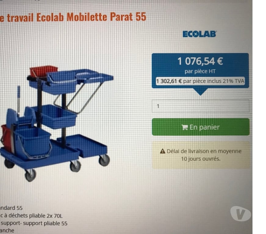 Matériel agricole Kortenberg Kortenberg-Centrum - Photos Vivastreet 13 chariot de nettoyage ECOLAB