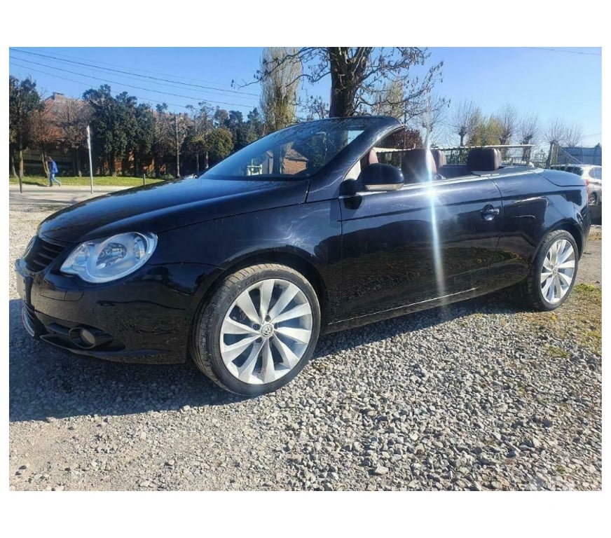 Voiture à vendre Pont-de-Loup - Photos Vivastreet Vw Eos 2.0tdi 140cv cuir rouge, airco digital, jantes alu17