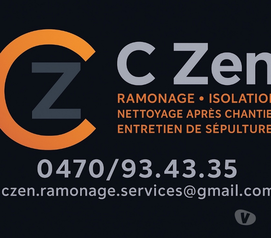 Artisans - dépannages Verviers Heusy - Photos Vivastreet C Zen ramonage et services de nettoyage