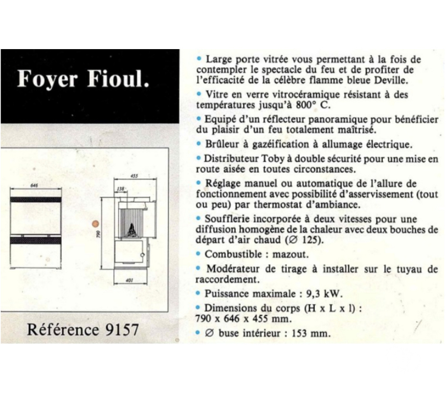 Electroménager Amougies - Photos Vivastreet Insert au mazout DEVILLE