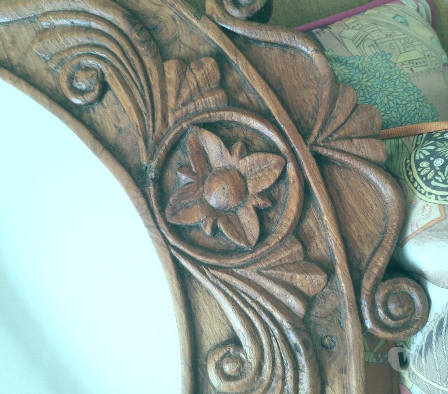 Décoration - art Ixelles - Photos Vivastreet MIROIR en teck-rare-Fin 19è s.-Jodhpur Indes