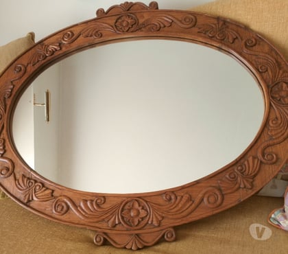 Décoration - art - Photos Vivastreet MIROIR en teck-rare-Fin 19è s.-Jodhpur Indes