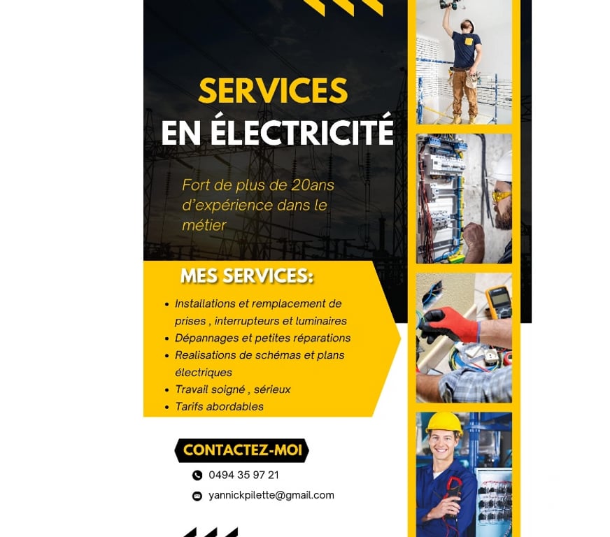 Artisans - dépannages Braine-l'Alleud Braine-l'Alleud-Centrum - Photos Vivastreet Électriciens professionnel