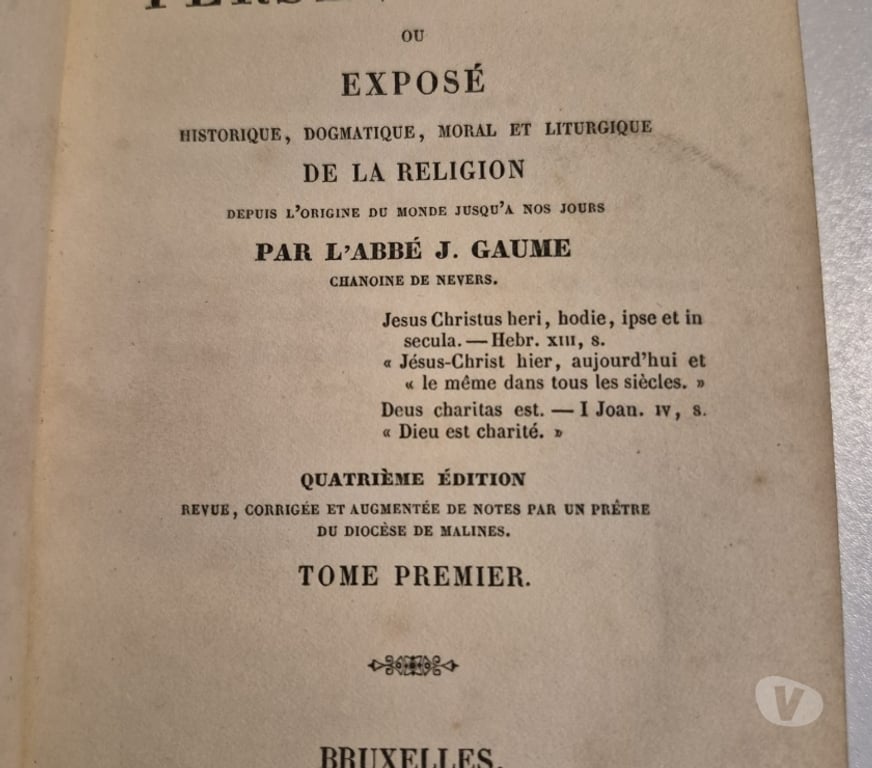 Livres Watermael-Boitsfort - Photos Vivastreet Catéchisme de Persévérance 8 volumes
