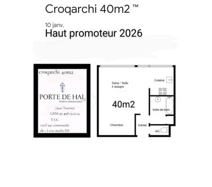 Appartement a vendre Tournai-Centrum Tournai - Photos Vivastreet Sous catégorie studio 1 à 100