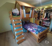 lit cabane superposé d'occasion parfait état