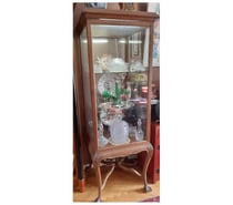 Vitrine XIXe en chêne massif
