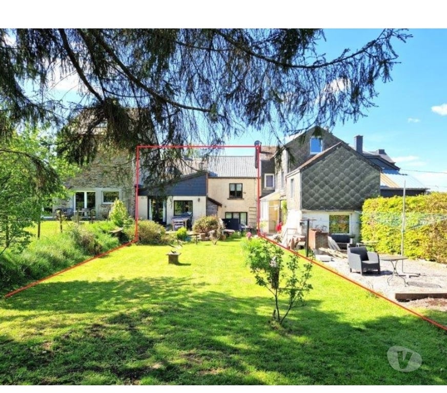 Annonce maison Paliseul Paliseul-Centrum - Photos Vivastreet Paliseul : maison mitoyenne, 4ch, beau jardin.