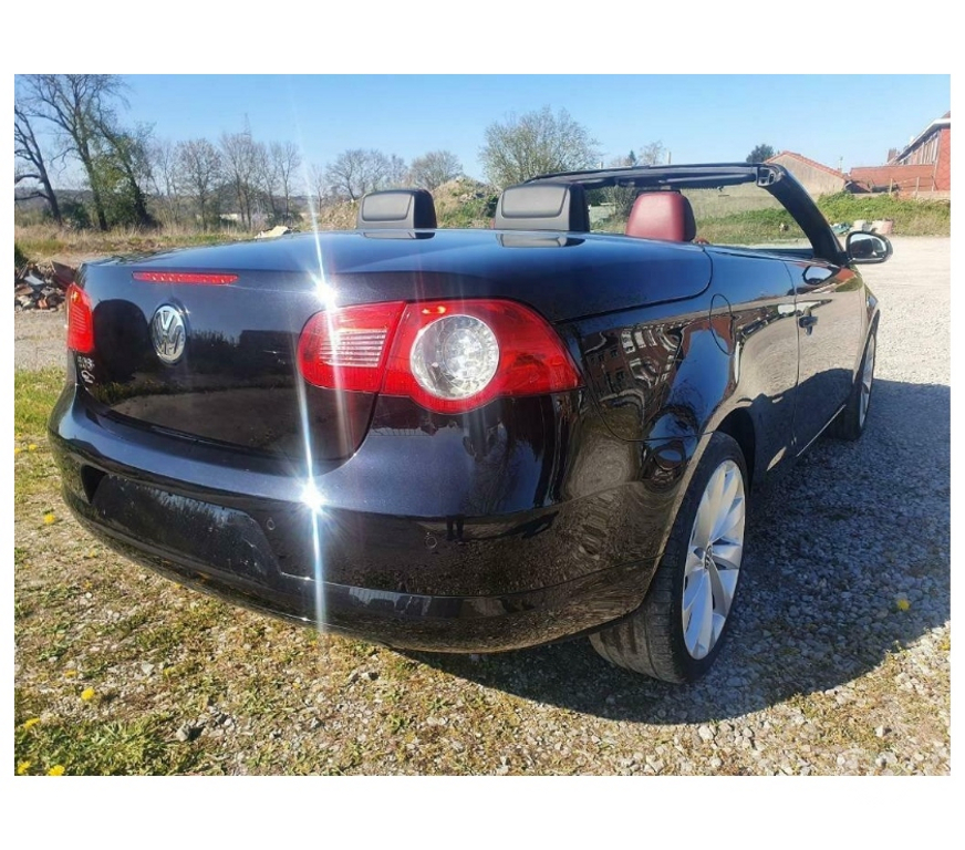 Voiture à vendre Pont-de-Loup - Photos Vivastreet Vw Eos 2.0tdi 140cv cuir rouge, airco digital, jantes alu17,