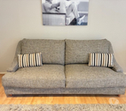 Canapé-lit largeur 210 cm avec matelas 140 cm premium