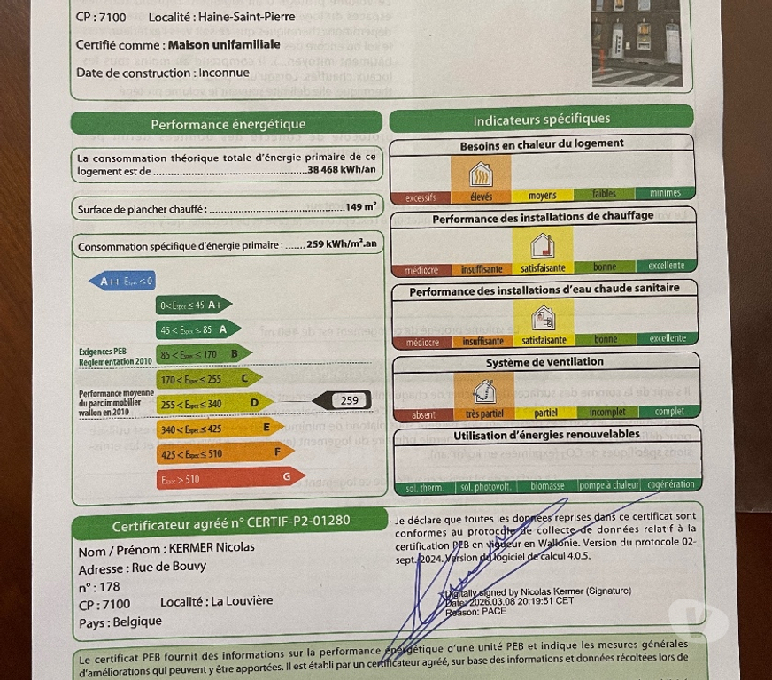 Annonce maison La Louvière - Photos Vivastreet Maison 3 chambres