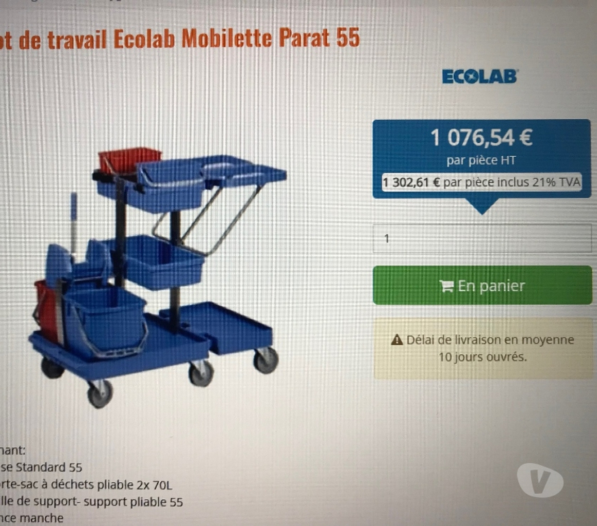 Matériel agricole Kortenberg Kortenberg-Centrum - Photos Vivastreet chariot de nettoyage ECOLAB