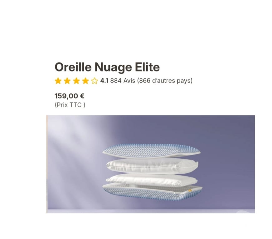 Beauté - santé Liège Liège-Centrum - Photos Vivastreet ENSEMBLE DE 2 COUSSINS ERGONOMIQUES RECTANGULAIRES