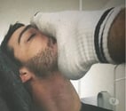 Kiffeur pieds chaussettes