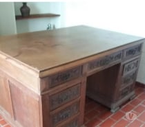 Bureau en chêne double assise