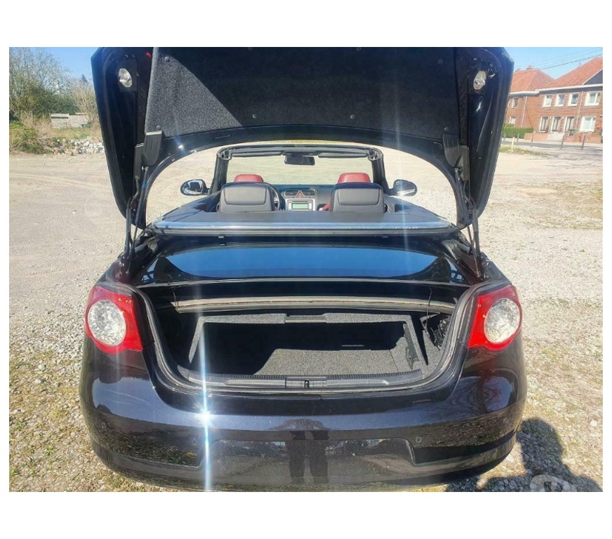 Voiture à vendre Pont-de-Loup - Photos Vivastreet Vw Eos 2.0tdi 140cv cuir rouge, airco digital, jantes alu17,