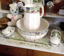 ensemble lavabo art déco