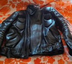 Jaquette de protection pour motard en cuir.