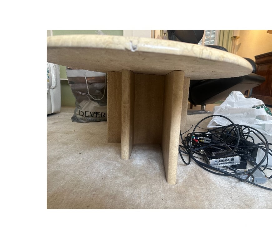 Meubles & Décoration Auderghem - Photos Vivastreet Table basse vintage en travertin –design italien 70s