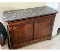 Belle armoire dressoir marbre gris salle a manger